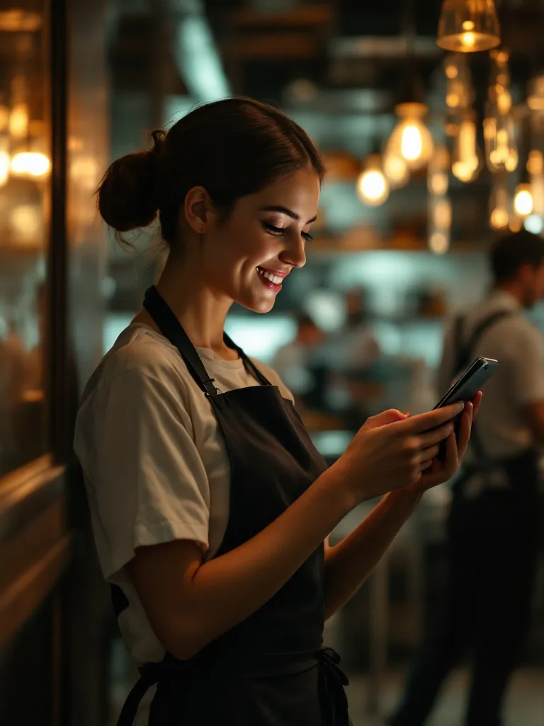 Telefonundan vardiyasına bakan çalışan